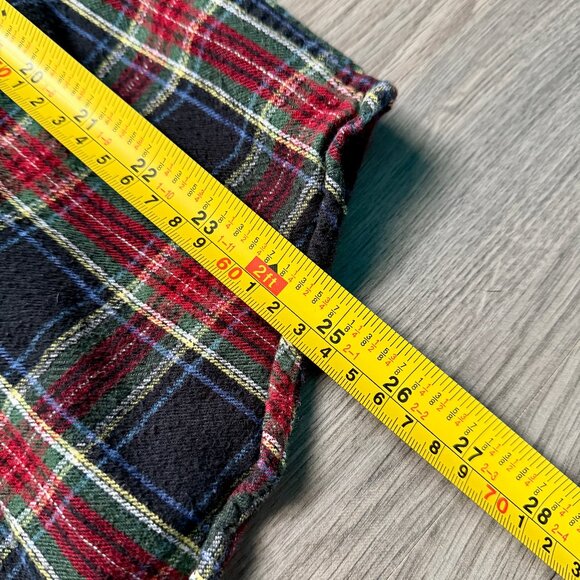 L.L. Bean Men's Scotch Plaid Flannel Shirt - Black/Red - Picture 5 of 5